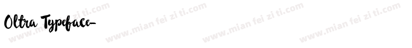 Oltra Typeface字体转换